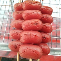 ไก่ย่าง+ลูกชิ้นสวนอาหารวันนี้