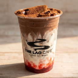 สตอเบอร์รี่โกโก้นมสด เย็น