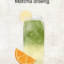 มัทฉะน้ำส้ม