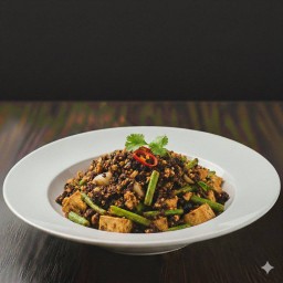 ผัดหนำเลี๊ยบถั่วแขก