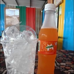 น้ำส้ม+น้ำแข็งแก้วโอ่ง