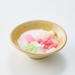 ทับทิมกรอบซาหริ่มมะพร้าวอ่อน