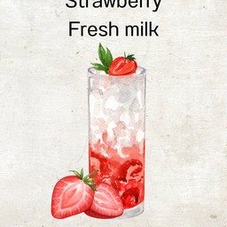 นมสดสตอเบอร์รี่