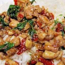 ข้าวกระเพาไก่สับ