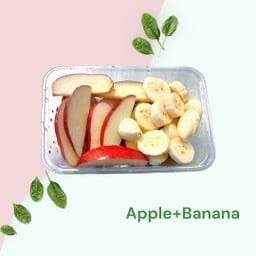 แอปเปิ้ล + กล้วย ปอกพร้อมทาน