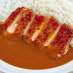 ข้าวแกงกะหรี่ไก่ย่าง homemade