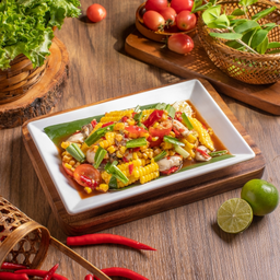 ตำข้าวโพดหอยนางรม