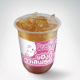 เลิฟสตรอว์เบอร์รีลิ้นจี่โซดา (ชาดำ)