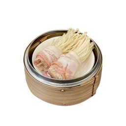 เบคอนพันเห็ดเข็มทอง