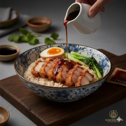 ข้าวหมูกรอบCrispy Emerald Pork Rice (ข้าวหมูกรอบ)