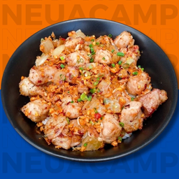 🐷ข้าวหน้าหมูพริกเกลือกระเทียมกรอบ 🌶️🧄