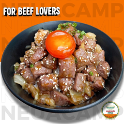 ข้าวพี่บิ๊กเนื้อเต๋า 200 กรัม พร้อมไข่ดอง 🥇🐮🇹🇭