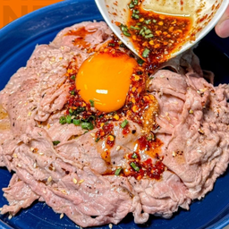 🇹🇭เนื้อสะดุ้งไข่จิ้มแจ่ว