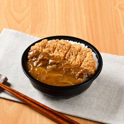 ข้าวหน้าแกงกะหรี่หมูทอด