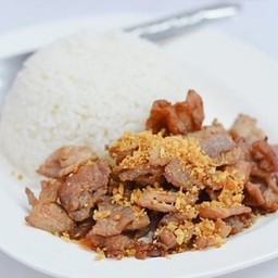 ข้าวไก่กระเทียม
