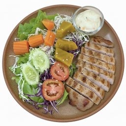 สลัดหมูย่าง สูตรคลีน