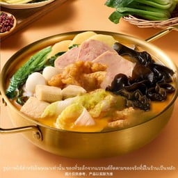 เซตหมาล่าทั่ง หมูเเฮม เนื้อสัตว์ 5 รายการ + ผัก 5 รายการ