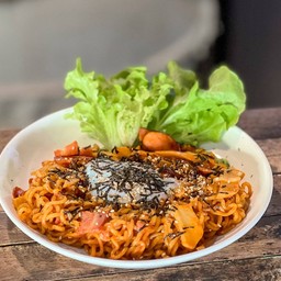 มาม่าเผ็ดเกาหลีไข่ออนเซน🍜