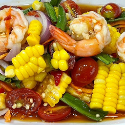 LM ตำข้าวโพด กุ้งสุก (ลวก)