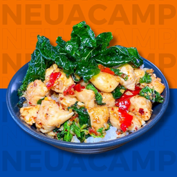 🐔ข้าวหน้าไก่กะเพรา (กะเพรากรอบ) 🌶️🍃