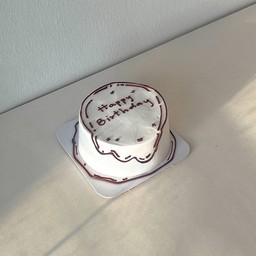 เค้กนมสด monochrome