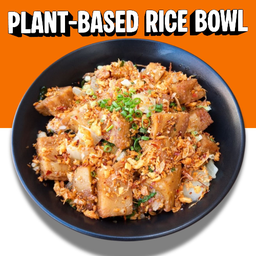 🥢 ข้าวหน้าหมูกรอบมังสะวิรัติ (เลือกหน้าได้)