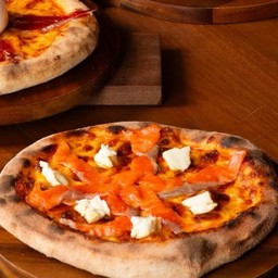 Salmon Gravlax Ricotta Pizza