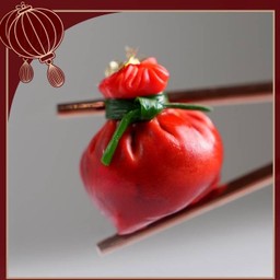 ถุงแดงมงคลไส้หมูย่างเมืองตรัง