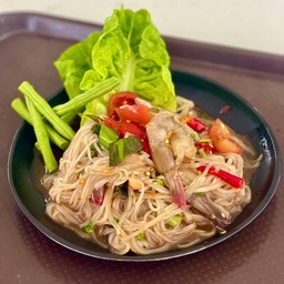 ตำเส้นเล็กกุ้งสด