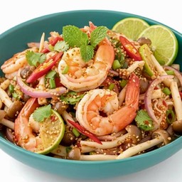 ลาบเห็ดชิเมจิกุ้ง