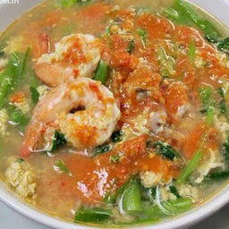 สุกี้หมึกกุ้ง