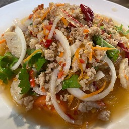 ยำวุ้นเส้นหมูสับ