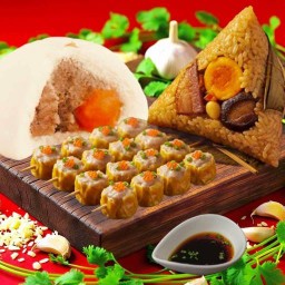 ขนมจีบซาลาเปาจ๊นุช ตลาดอากง