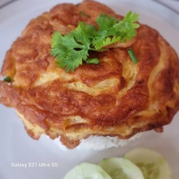 ข้าวไข่เจียวไก่สับ