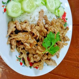 ข้าวหมูกระเทียม