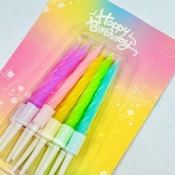 เทียนพาสเทล สั้น