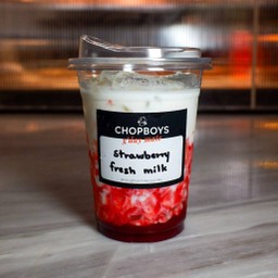 Iced Strawberry Fresh Milk