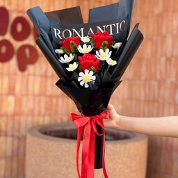 ช่อกุหลาบ3ดอก