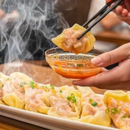 เกี๊ยวกุ้งฮ่องกงลวกจิ้ม