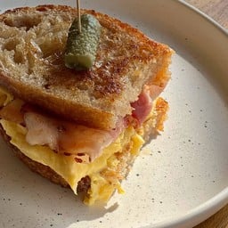 Scrambled Egg Bacon Sourdough