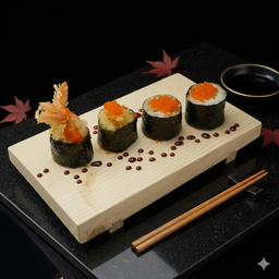 สาหร่ายห่อข้าวไส้กุ้งเทมปุระ