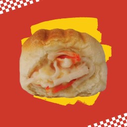 ขนมปังปิ้งไส้ทะลัก เนยปูอัดน้ำสลัดโบราณ