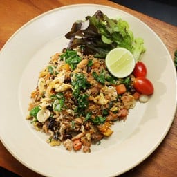 ข้าวผัดเคลออร์แกนิค แซลมอนอลาสก้า