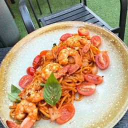 สปาเก็ตตี้โรเซ่กุ้ง