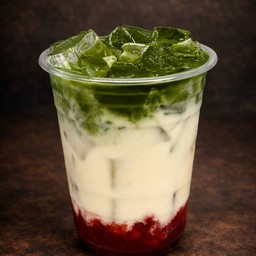 มัทฉะนมสตรอเบอรี่