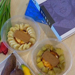 กรีกโยเกิร์ตมันหวานคาราเมลบิสคอฟ