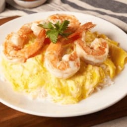 ข้าวไข่เจียวกุ้ง