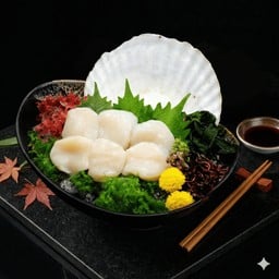 หอยเชลล์สด ซาชิมิ