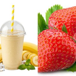 กล้วยหอมสตอเบอรี่ปั่น