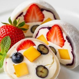 โมจิครีมชีสผลไม้